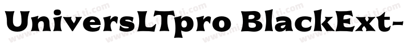 UniversLTpro BlackExt字体转换